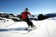 Skifahren im Winter